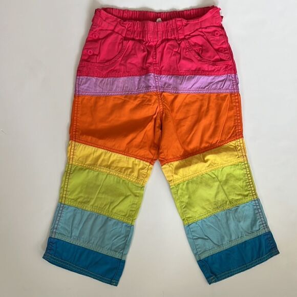 Oilily Rainbow Color Block Cotton Pants - Picture 9 of 9